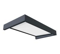 Canopia Marquise de porte Sophia 160 x 95 cm Gris Foncé / Blanc Opale