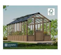 Serre Natura Cedar en polycarbonate 2,37 x 6,4 m Palram - Canopia