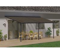 Canopia by Palram Pergola Capri 18.5 m² en Aluminium Et Polycarbonate, Moderne & Élégante, pour Couvrir Une Terrasse Toute L’année (Gris)