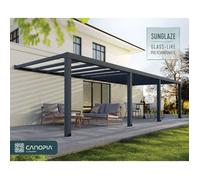 Couverture de patio 3,4x9,5m gris 706081