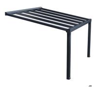 Palram Pergola aluminium gris et polycarbonate - Stockholm | Palram - Canopia - 705893