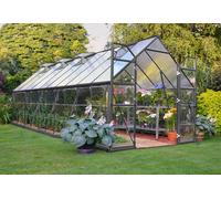 Serre de jardin en aluminium gris et polycarbonate Balance 6m²