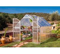 Canopia by Palram Serre de Jardin Essence 9m² (Argent) Cadre en Aluminium, Panneaux en Polycarbonate, Résistant aux UV