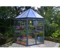 Canopia by Palram serre de jardin Oasis To 5.3m² (Gris) Cadre en aluminium, Panneaux en Polycarbonate, Résistant aux UV