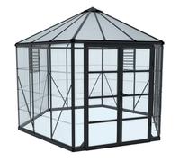 Canopia Serre de jardin hexagonale Oasis 8.6m² Gris