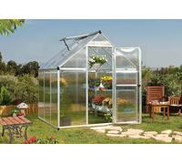 Palram Serre de Jardin Grise Polycarbonate Aluminium 2 x 2 m - Mythos 6x6 - 701630