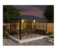 Canopia Tonnelle de jardin fermée Ledro 3X3 Gris