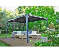 Tonnelle autoportante aluminium et toit polycarbonate Canopia by Palram Milano 3 x 4,3 m