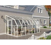 Canopia Véranda PVC en kit polycarbonate et verre - Sunroom 2,57 x 4,46 m - 702133.