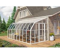 Canopia Véranda PVC en kit polycarbonate et verre - Sunroom 2,57 x 5,08 m - 702135.