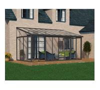 Pergola fermée SANREMO 3x5.46 gris antracite