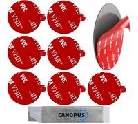 CANOPUS 3M VHB 5952 8PCs, Cercle (50mm de diamètre), Extra fort, Tampon adhésif double face robuste, tampon adhésif de montage, ruban adhésif pour automobile, intérieur et extérieur