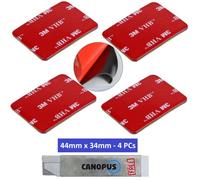 CANOPUS Coussinets adhésifs imperméables 3M, pour casque GoPro, épaisseur 1,1 mm, coussinets adhésifs double face extra forts