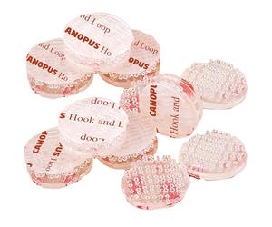 CANOPUS Dual Lock SJ3560 16 PCs Tampons adhesif de Circle (Diamètre de 19mm) Système de fixation refermable, (5 fois plus résistant que Crochet et Bandes de Boucle), Translucide