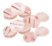 CANOPUS Dual Lock SJ3560 16 PCs Tampons adhesif de Circle (Diamètre de 25,4mm) Système de fixation refermable, (5 fois plus résistant que Crochet et Bandes de Boucle), Translucide
