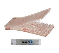 CANOPUS Dual Lock SJ3560, 25,4mm x 50mm, lot de 12, pastilles de Système de fixation refermable, (5 fois plus résistant que Crochet et Bandes de Boucle), Translucide