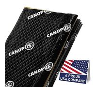 CANOPUS Professionnel Auto Adhésif Isolation Phonique Voiture, Tapis Insonorisant en Butyle, 50 mil, 5 sqft, Lot de 5 Feuilles, Tapis Insonorisant pour Voiture, Coffre, Porte, Sol et Plafond, Noir