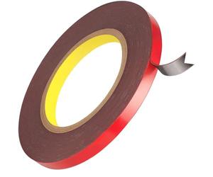 CANOPUS Professionnel Ruban Adhésif Double Face Extra Fort 10mm x 9,75m, Etanche pour Bande LED, Intérieure, Décor de Maison, Auto - Montage