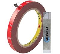 CANOPUS Ruban Adhésif Double Face 3M Extra Fort (12,7mm x 4,5m), Ruban de Montage, Ruban Double Face pour Bande LED, Décor de maison, Ruban de Automobiles