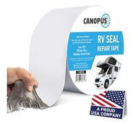 CANOPUS Ruban Butyle, 10 cm x 10 m, pour VR, Caravane, Camping Car, Blanc,