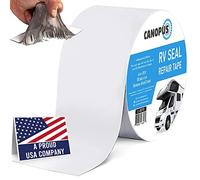 CANOPUS Ruban Butyle, 10 cm x 6 m, pour VR, Caravane, Camping Car, Blanc,