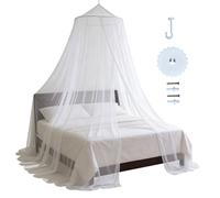 Canopy Bed Curtains, Soft Protective Mesh, Elegant Bedroom Drapes with Breathable Fabric, House Bed Accessory, Decor Piece with Stylish Design, Supplies for Women Home Dorm Hotel Travel Camp