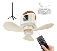 Canopy Fan with LED Light Rechargeable Remote Control Ceiling Fan