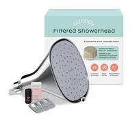 Canopy Pomme de douche filtrée, haute pression pour eau dure, réduit les impuretés pour un cuir chevelu, une peau et des cheveux plus sains, favorise la croissance des cheveux, Chromé