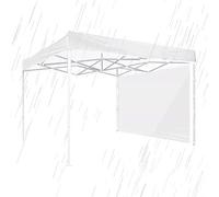 Canopy Sunwall | Ombre à lattes avec 4 coins pour extérieur, protection solaire, murs de tonalité, pliables pour terrasse, plage, patio, piscine