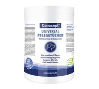 Canosept Lingettes Chien 160 Pièces - Désodorisantes Lingettes Nettoyantes Yeux, Oreilles, Pattes Et Pelage Pour Chien - À L'Aloe Vera - Non Parfumées - lingette chien