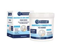 Canosept Doigtiers Oreille Chien – Nettoyant oreille désodorisant, enlève cérumen – 50 unités