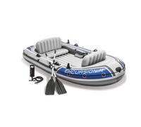 Canot gonflable - INTEX - Excursion 4 places - Vinyle ultra résistant - 3 chambres à air - 400 kg max