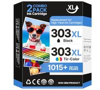 CanPick 303 XL Lot de Cartouches d'encre de Rechange pour HP 303 Noir et Couleur pour HP 303XL pour HP Envy Photo 6230 7830 6232 6220 7134 6234 Tango X
