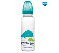 Canpol Babies Biberon imprimé 250 ml Love&Sea - turquoise