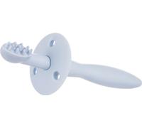 Canpol babies Brosse à dents en silicone / brosse à dents avec étiquette de protection - bleu