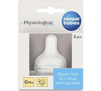 Canpol babies by Difrax Tétine en silicone pour biberon S-Shape S (Mini)
