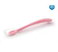 Canpol babies Cuillère en silicone soft leaf - rose