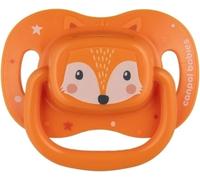 Canpol Babies Cute Animals sucette symétrique en silicone orange 34/924 0-6 mois, 1 pièce