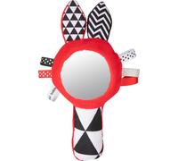 Canpol Babies Fun contrast squeaky toy with mirror (jouet grinçant avec miroir)