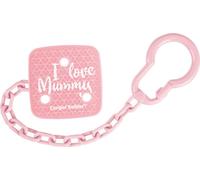 Canpol Babies I Love Mummy sucette chaîne rose 2/434, 1 pièce