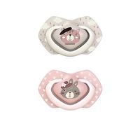 Canpol babies Lot de 2 tétines en silicone (18 m+ Bonjour Paris Girl)