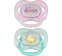 Canpol babies NIGHTGLOW Girl tétine 0-6 m 2 pcs