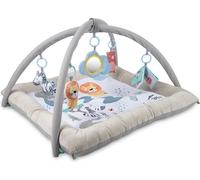Canpol babies Plush Educational Play Blanket with Safari Tray 0m+ (Couverture éducative en peluche avec plateau Safari)