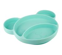 Canpol babies Suction plate Bear assiette à compartiments avec ventouse Turquoise 500 ml