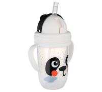 Canpol babies Tasse à boire pour enfants avec paille et poids BabiesBoo Panda Blanc 6 m+ 270 ml 56/617_whi
