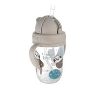 Canpol babies Exotic Animals Cup With Straw tasse avec paille Gray 270 ml