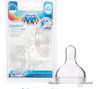 Canpol Babies Tétine en silicone - 2pcs dans le paquet, débit moyen, 6m+
