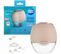 Canpol babies Tire-lait électrique portable mains libres - Ultra léger, portable, 3 modes, 8 niveaux d'aspiration, écran LED, 4 tailles d'entonnoir (17-24 mm), silencieux, étanche, batterie de 120