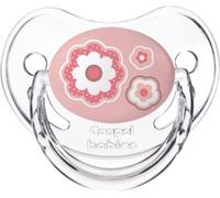 Canpol Baby - Sucette anatomique en silicone, rose, pour nouveau-né 0-6 mois, modèle 22/565, 1 pièce