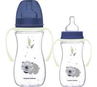 CANPOL Biberon anti-colique avec poignées lumineuses Easystart Sleepy Koala 300ml bleu